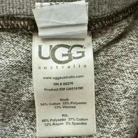 UGG Australia Superior Quality Jogger Pants Knit Cotton Blend Brown Women Size S - Picture 5 of 8